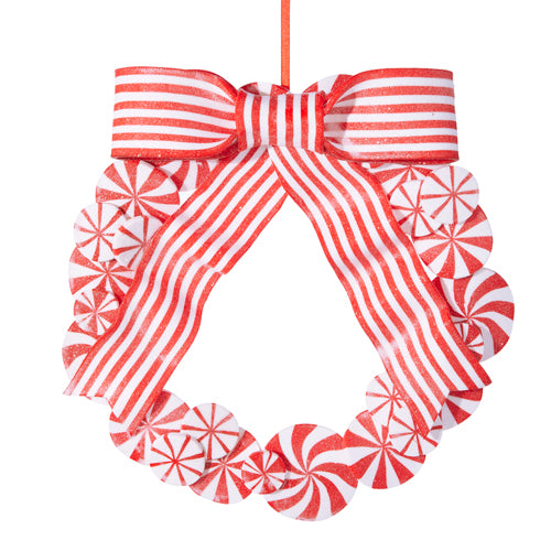 RAZ 4 Red and White Ribbon Candy Ornament - set of 3 – DecoratorCrafts