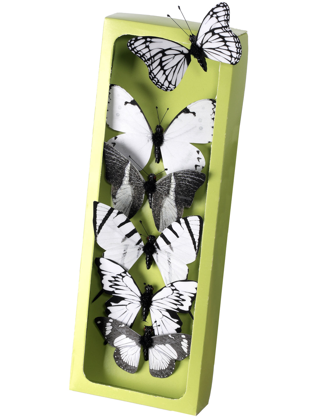 Regency 3" White Fabric Butterflies - Box of 6