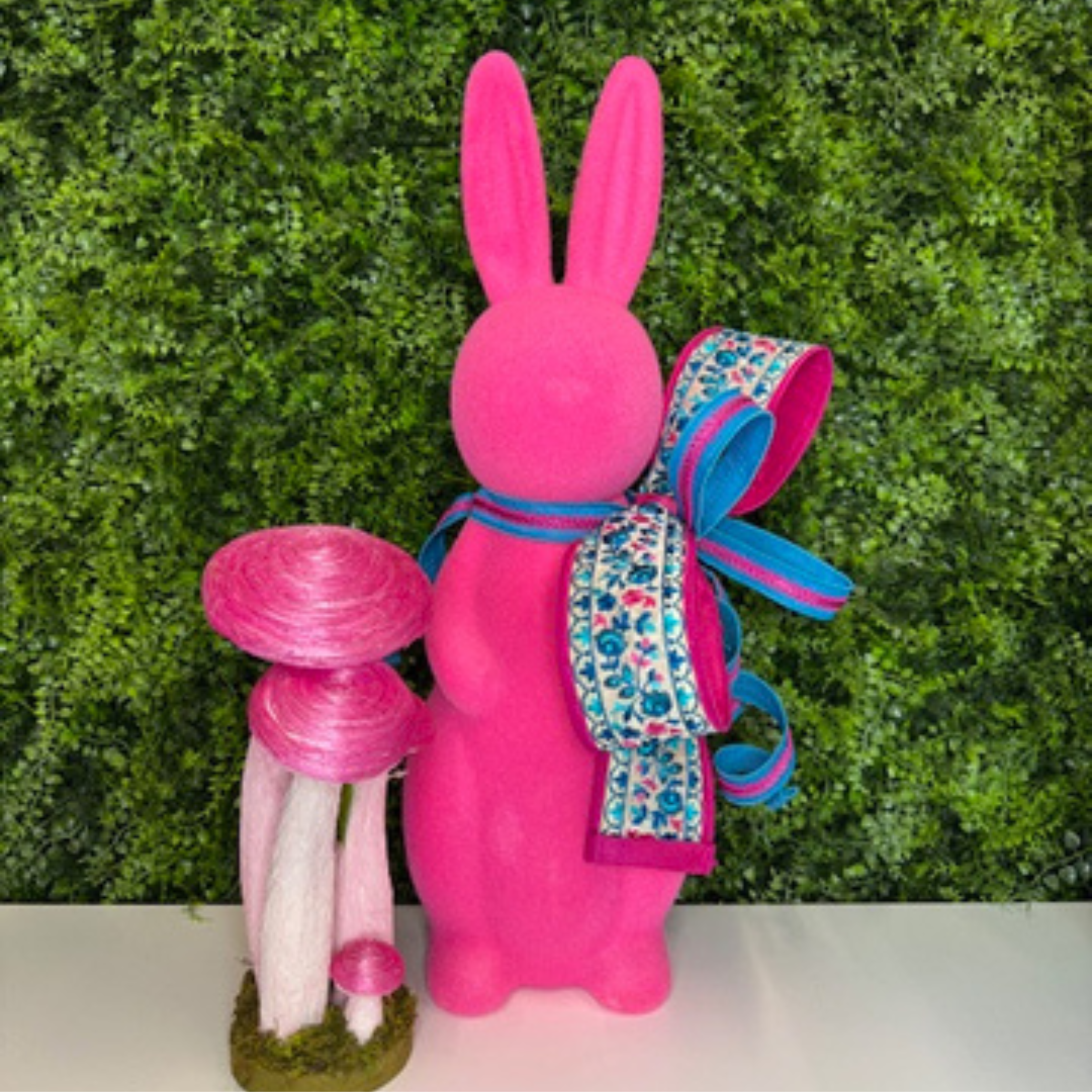 24" RAZ Bunnies with Farrisilk Bows