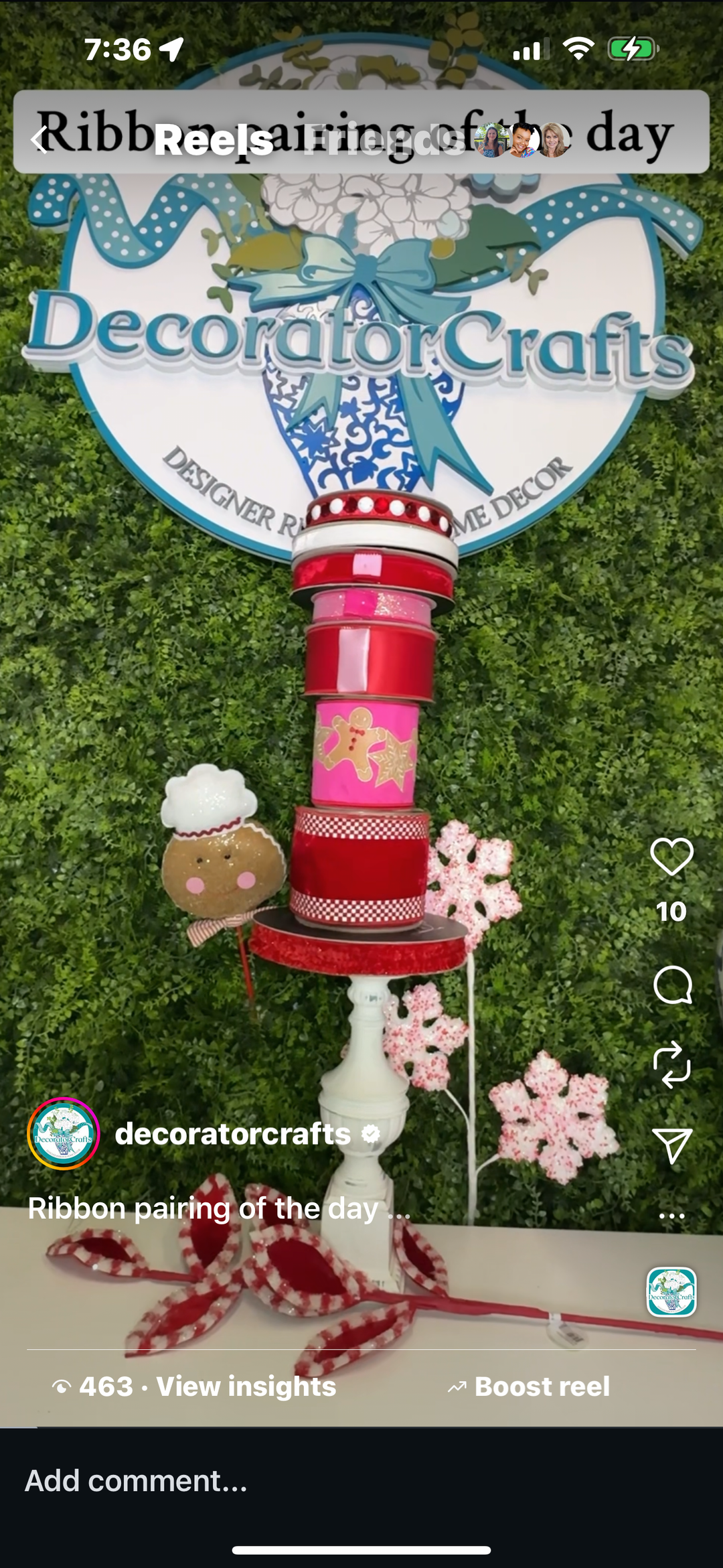 Ribbon Pairing w/exclusive gingerbread