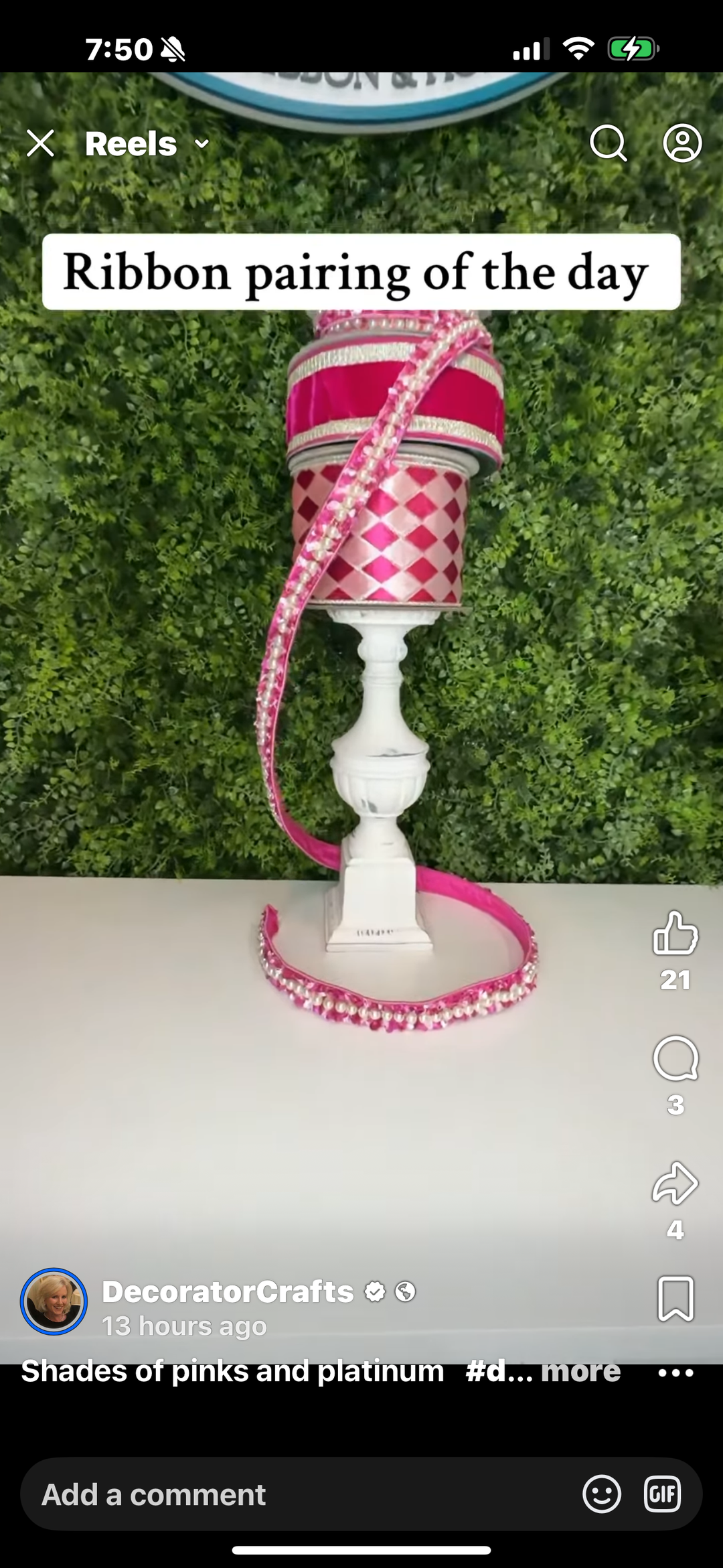 Pink, platinum and pearls