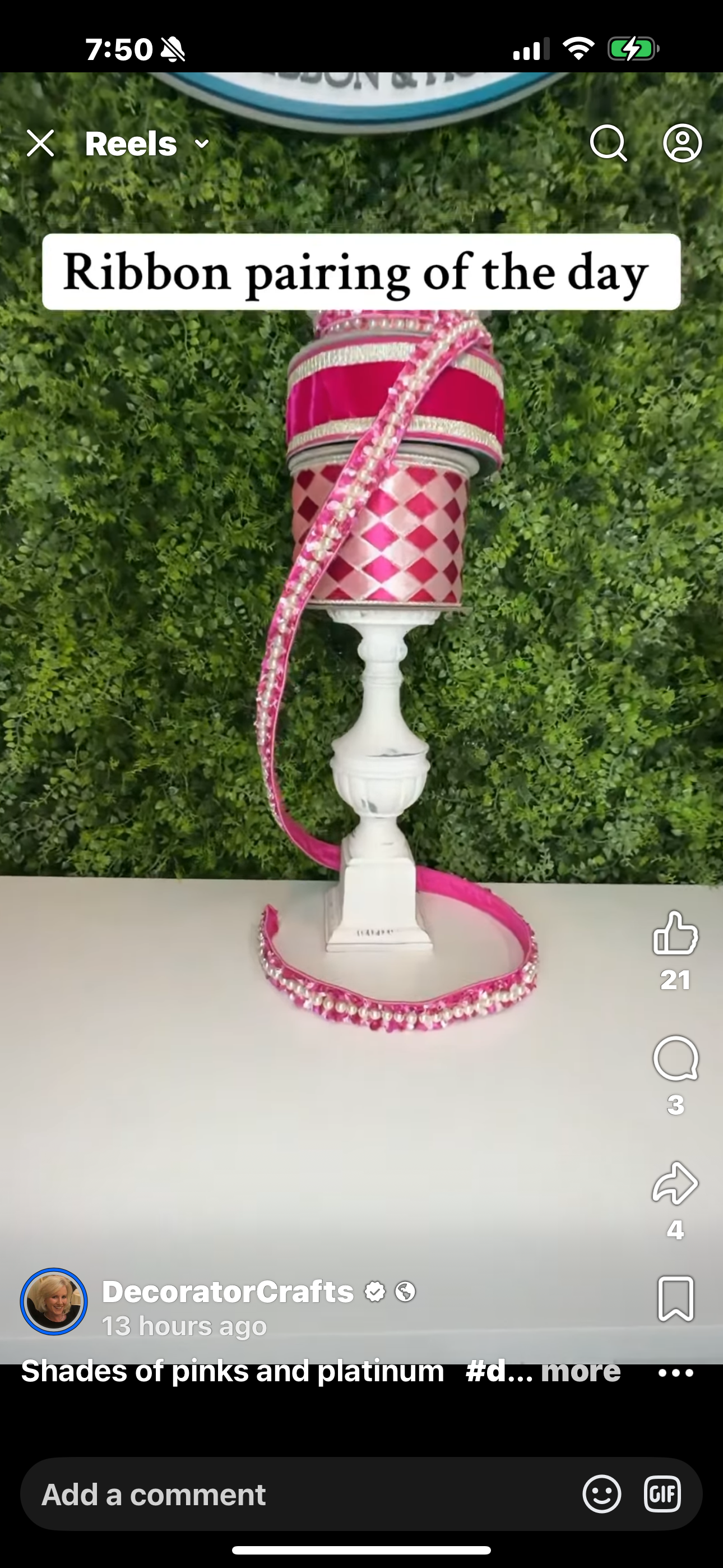 Pink, platinum and pearls