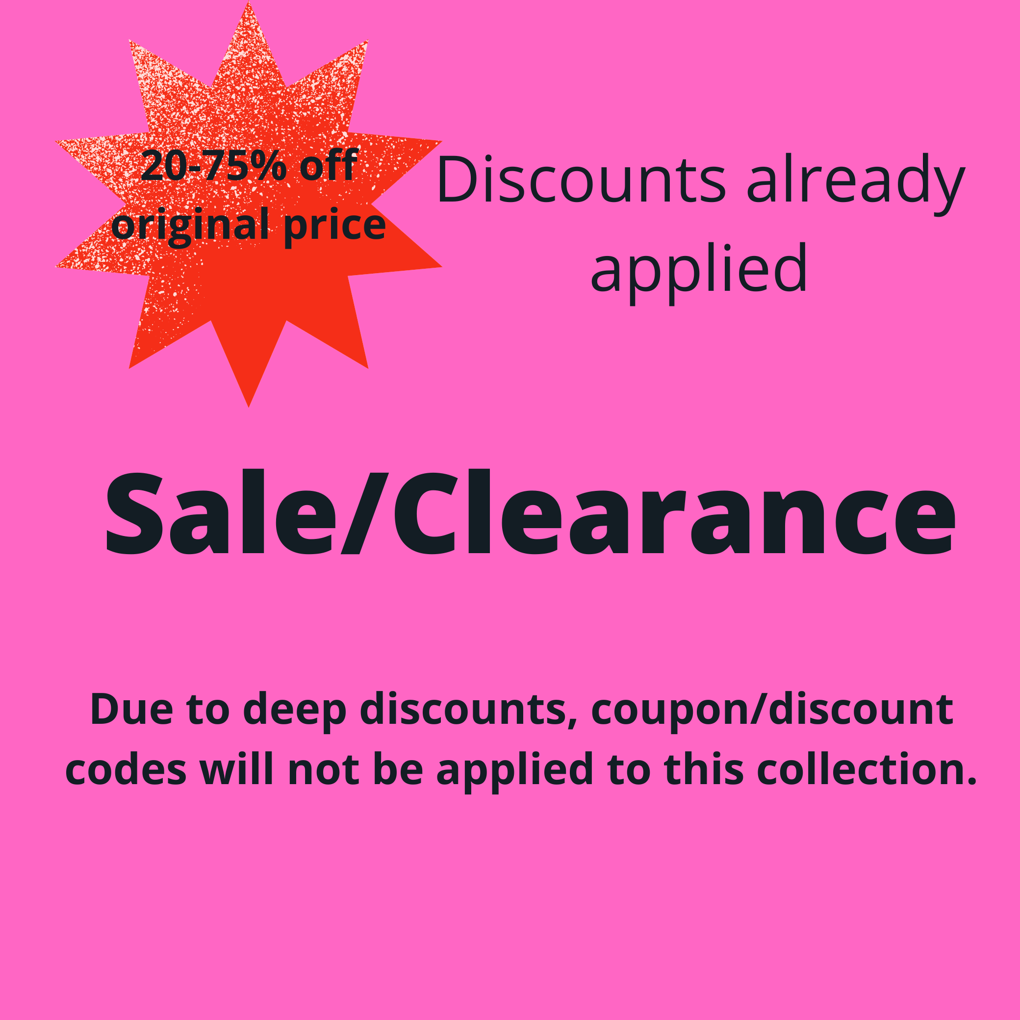 Sale/Clearance Items