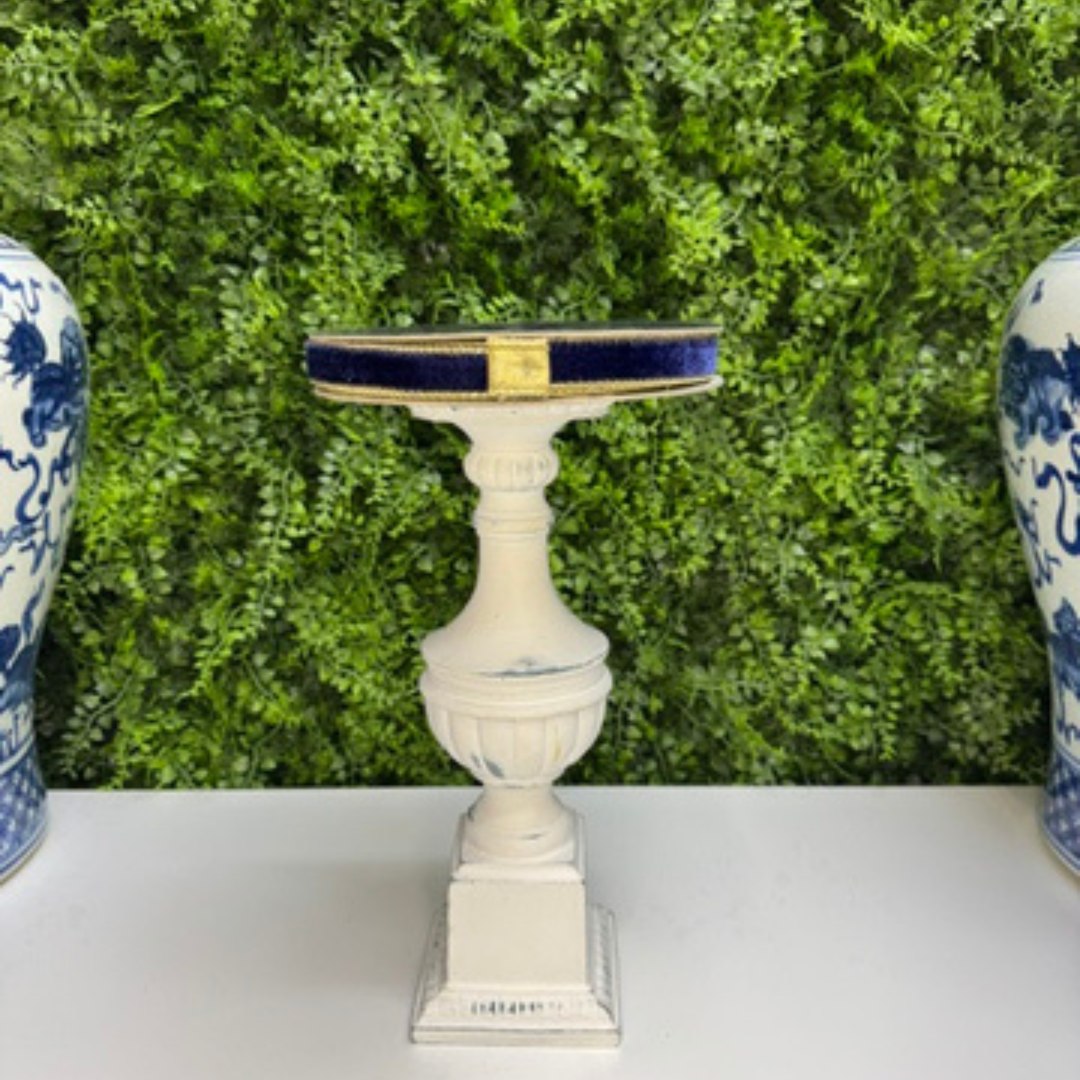 Farrisilk .75" x 10 YD Navy Blue Flashy Velvet Wired Ribbon