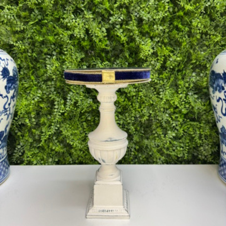 Farrisilk .75" x 10 YD Navy Blue Flashy Velvet Wired Ribbon