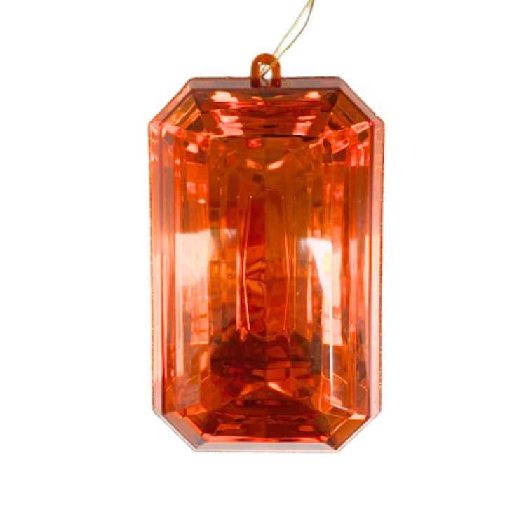 DC EXCLUSIVE Farrisilk 8" Orange Rectangle Jewel