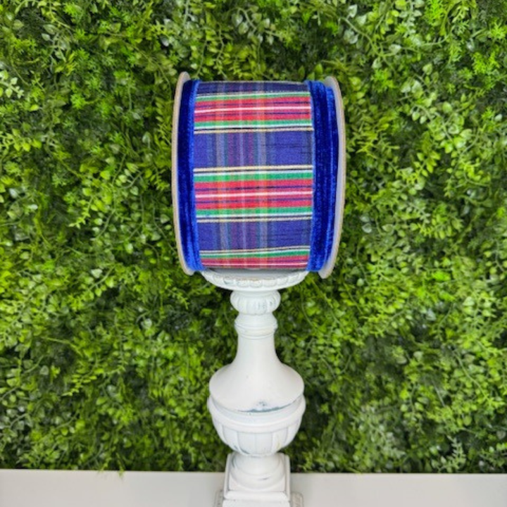 DC Exclusive - Farrisilk 4" x 5 YD Blue Nutcracker Manor