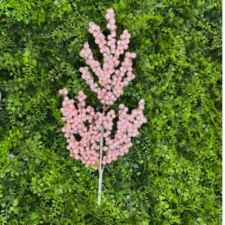 Direct Export 24" Pink Glitter Berry Spray