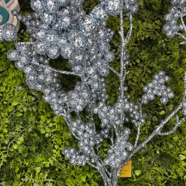 Direct Export 39" Blue Glitter Berry Branch