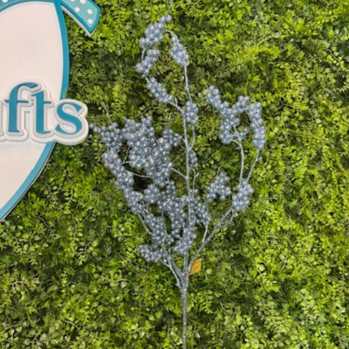 Direct Export 39" Blue Glitter Berry Branch