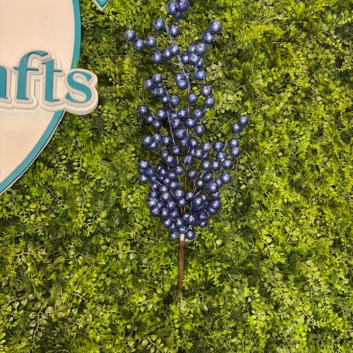 Direct Export 29" Navy Metallic Crab Apple Spray