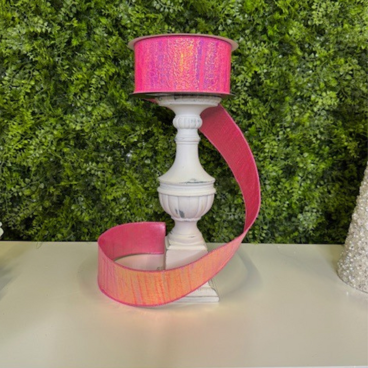 Farrisilk 2.5" x 10 YD Electric Wired Ribbon in Bubblegum Pink Wired Ribbon