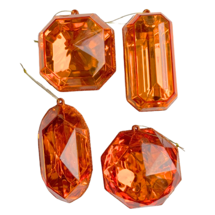 DC EXCLUSIVE Farrisilk 4" Orange Jewel/Gem Assortment - 4 Pack