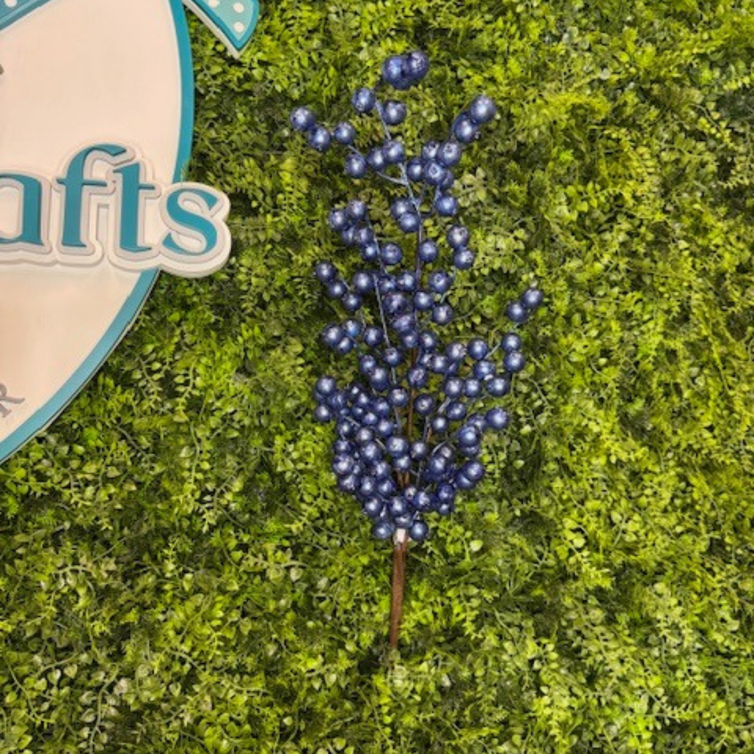 Direct Export 29" Navy Metallic Crab Apple Spray