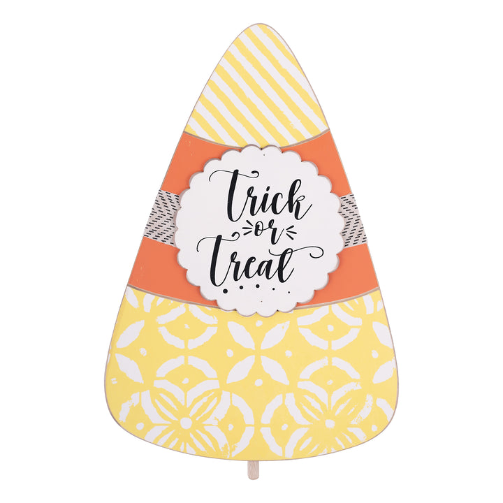 Trick or Treat Candy Corn Sign/Topper