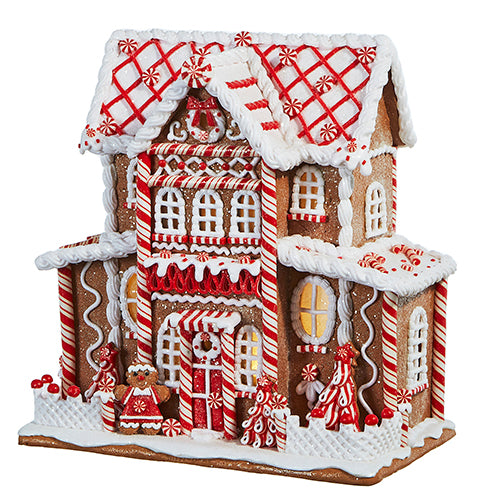 RAZ 13" Lighted Gingerbread House with Timer