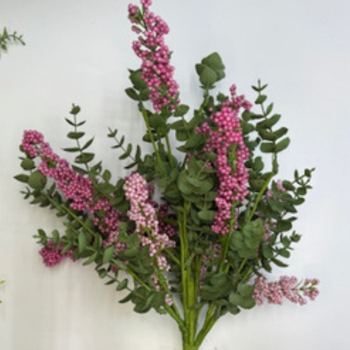 20" Pink Heather Eucalyptus Bush