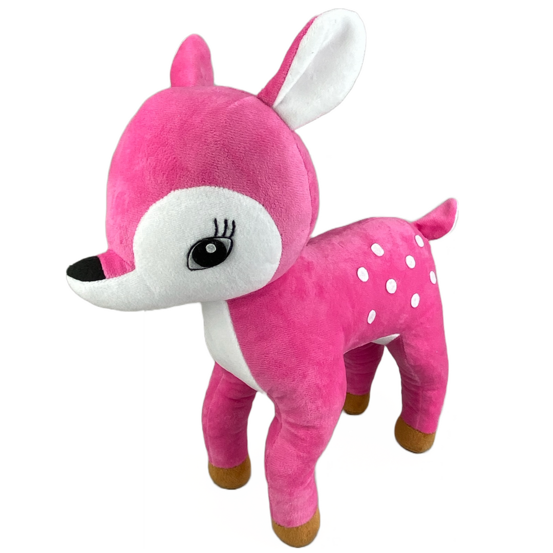 16" Plush Pink Deer