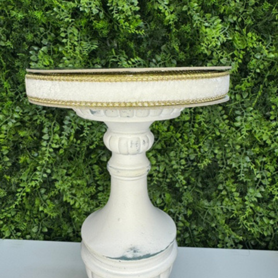 Farrisilk .75" x 10 YD Ivory Flashy Velvet Wired Ribbon
