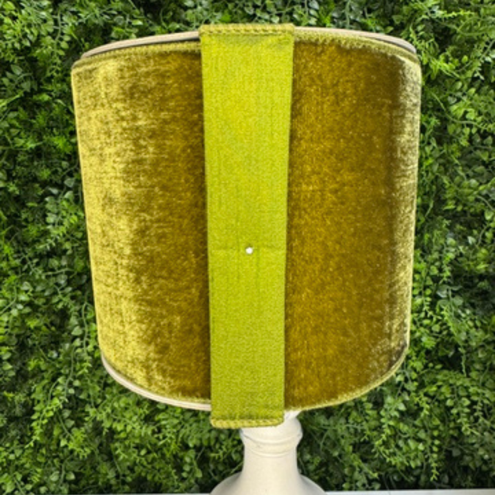 Farrisilk 6" x 10 YD Olive Green Velvet Wired Ribbon