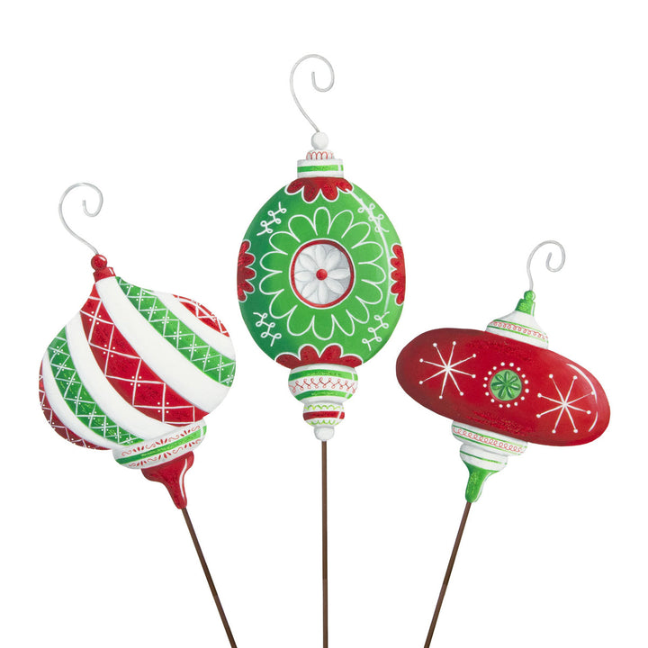 Round Top Collection 17-12" Vintage Ornaments - Set of 3