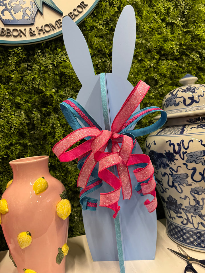 RAZ 28" Light Blue 3-D Bunny