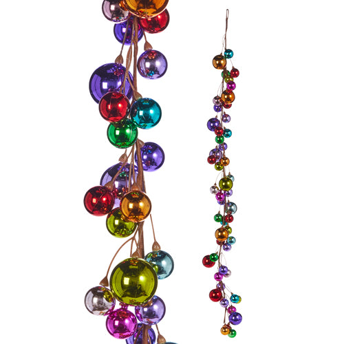 RAZ 4’ Multicolor Ball Garland