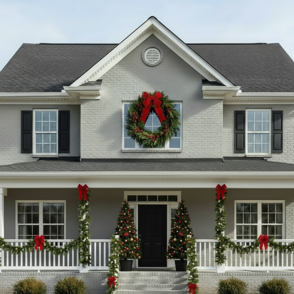 Vickerman Outdoor 36" x 45" Red Velvet Bow