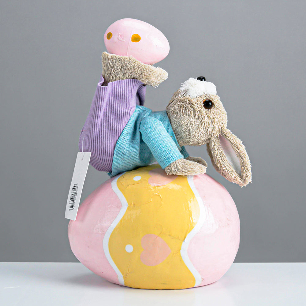 9.1" Sisal Easter Rabbit Set - one of each design
