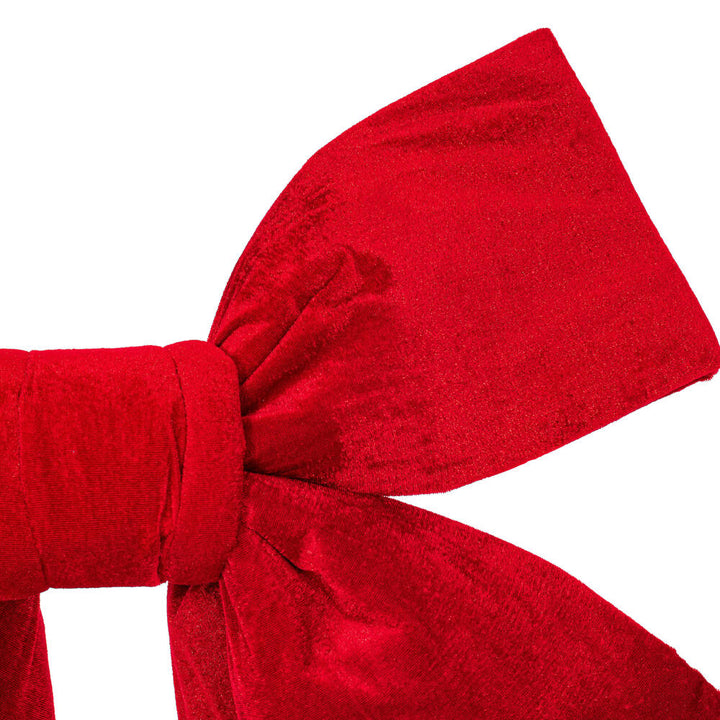 Vickerman Outdoor 24" x 30" Red Velvet Bow