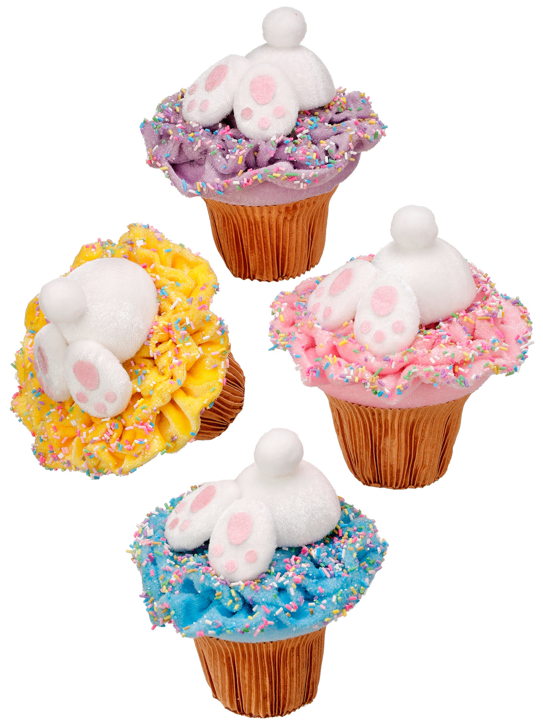 Regency 5.5" Fabric Bunny Butt Cupcake - Choice of 1 color