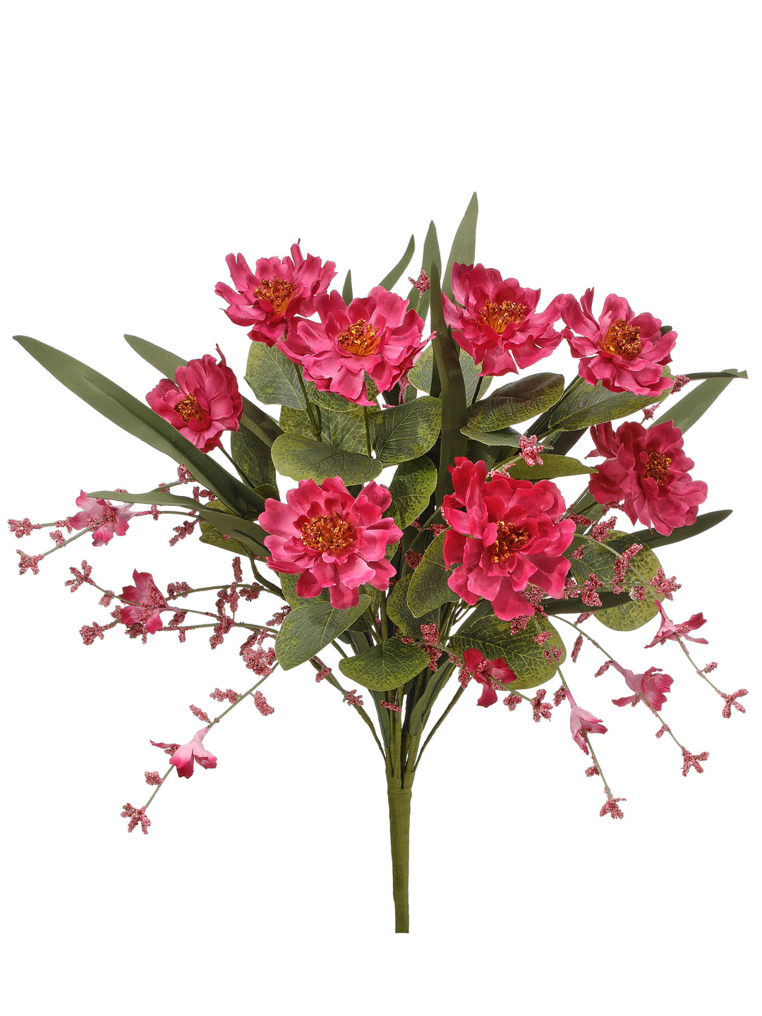 Regency 17" Zinnia and Widflower Bush in Beauty Red/Pink