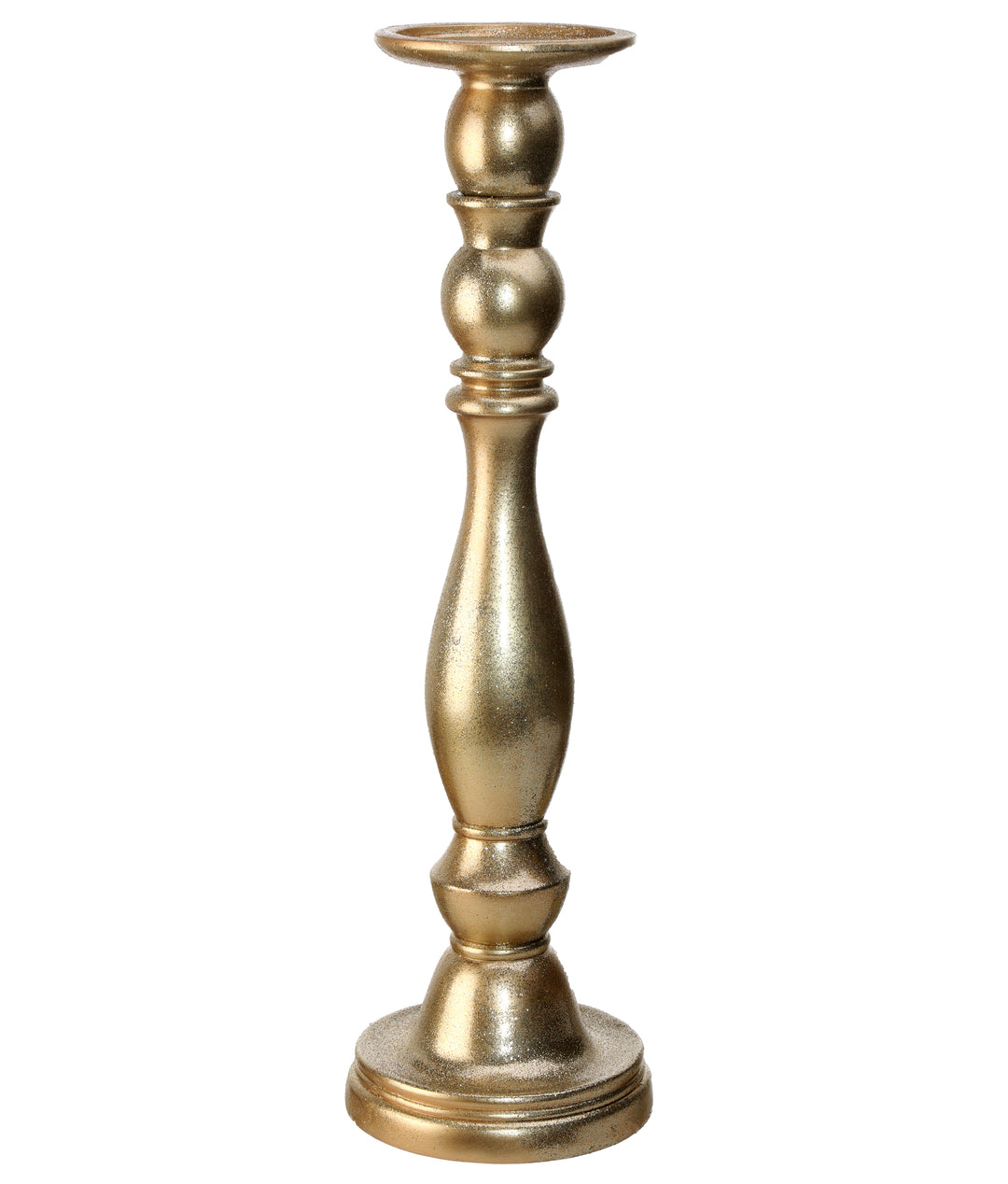 Regency 17" Glitter Tabletop Pillar in Champagne