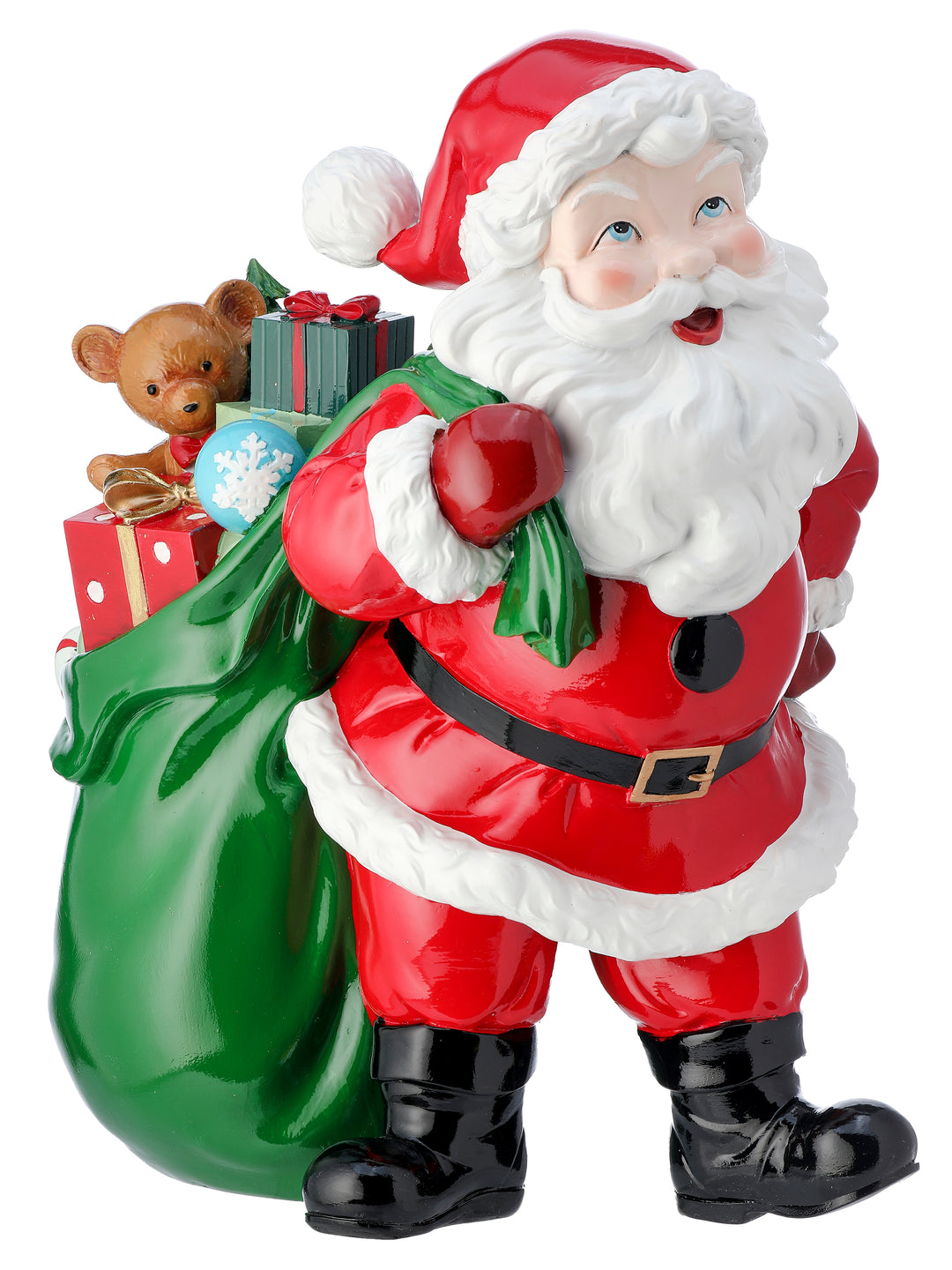 Regency 15.5" Resin Santa with Gift bag