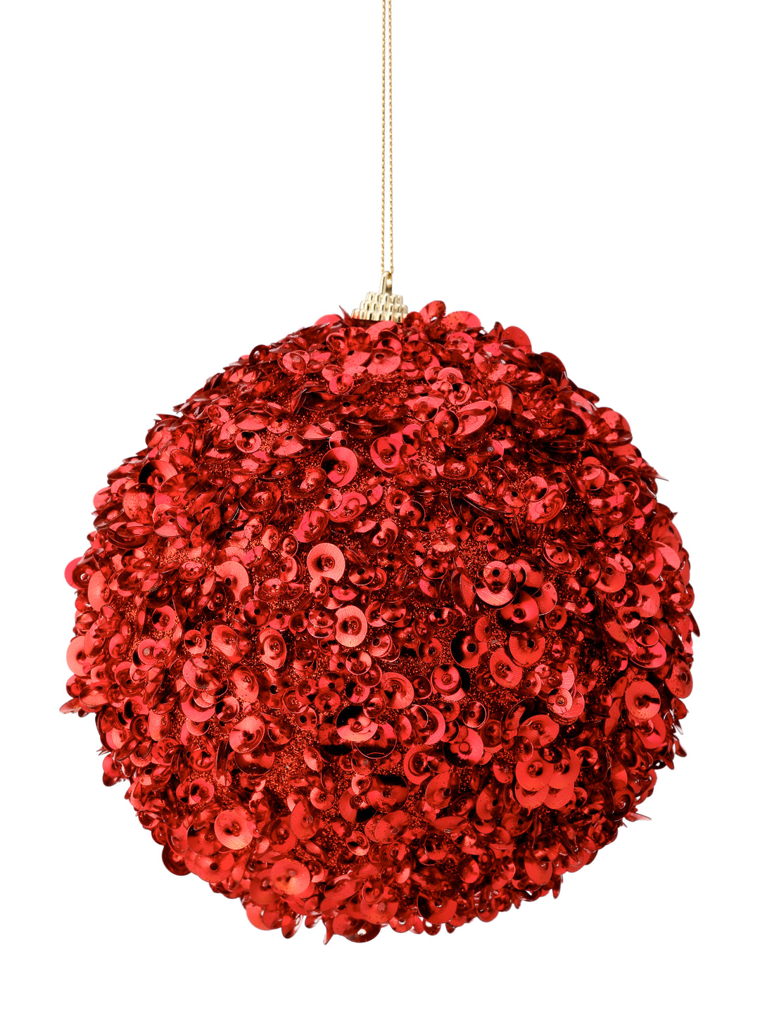 Regency 6" Glamour Red Sequin Ball Ornament