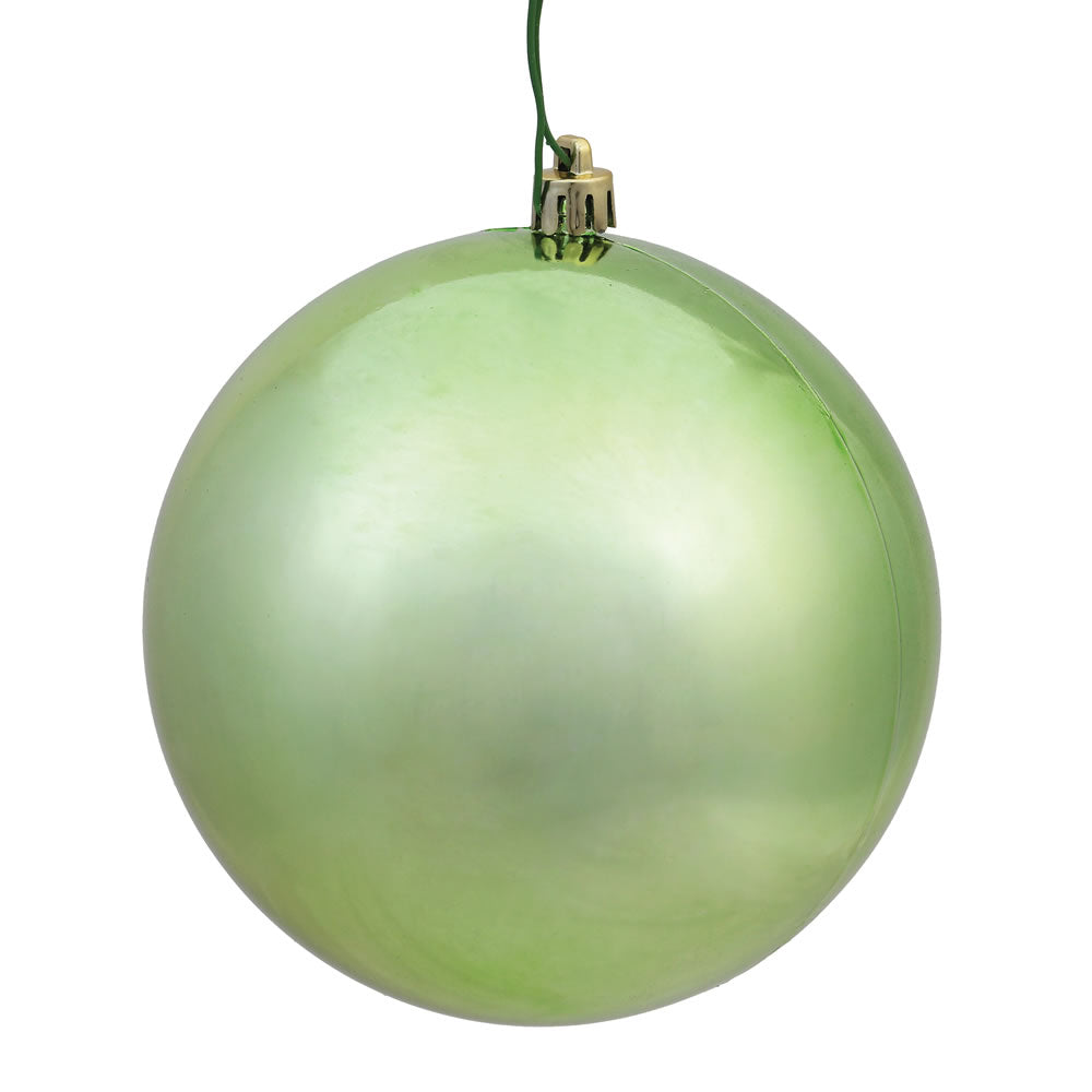 Vickerman 12" Celadon Green UV Candy Ball Ornament