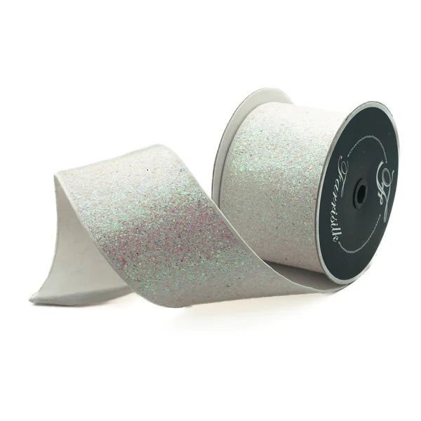Farrisilk 1" x 10 YD Iridescent Pixie Dust Wired Ribbon
