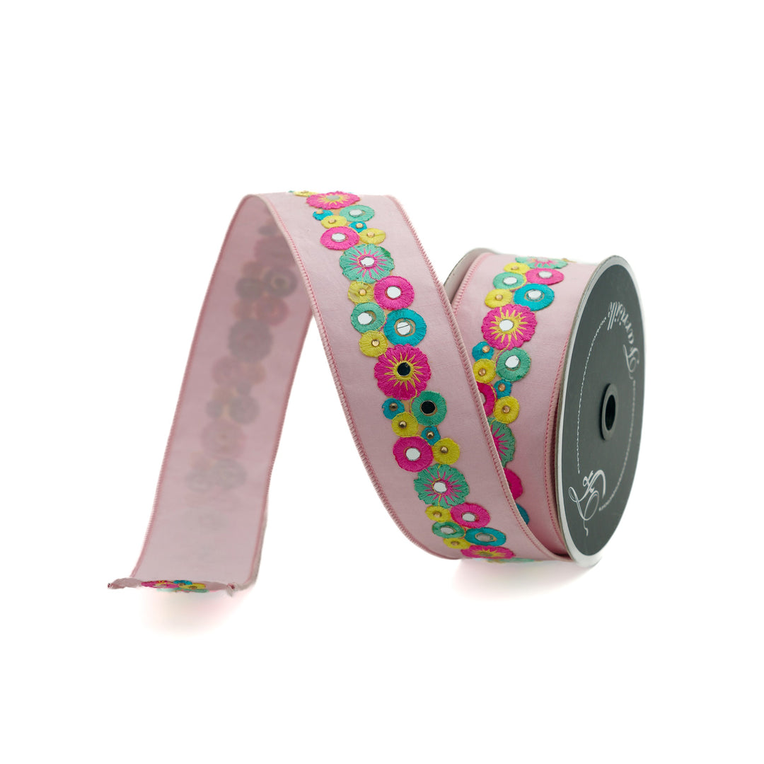 Hot Pink Cow Printed Ribbon - Printed Hair Ribbon - The Ribbon Carnival