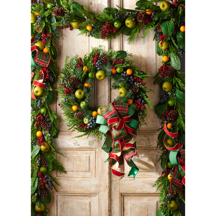 RAZ 33" Mixed Fruit Wreath
