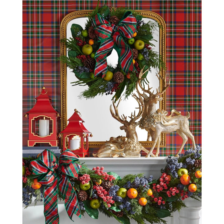 RAZ 33" Mixed Fruit Wreath