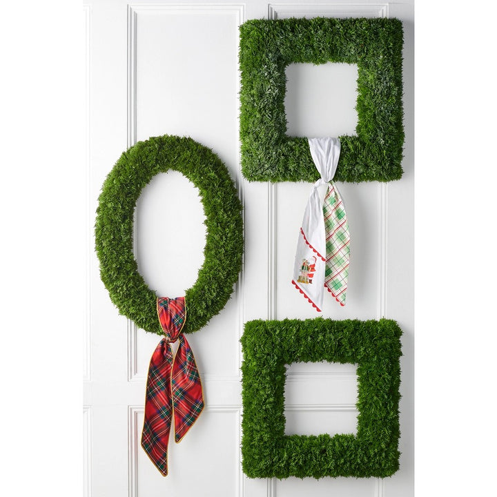 RAZ 24" Square Cedar Wreath