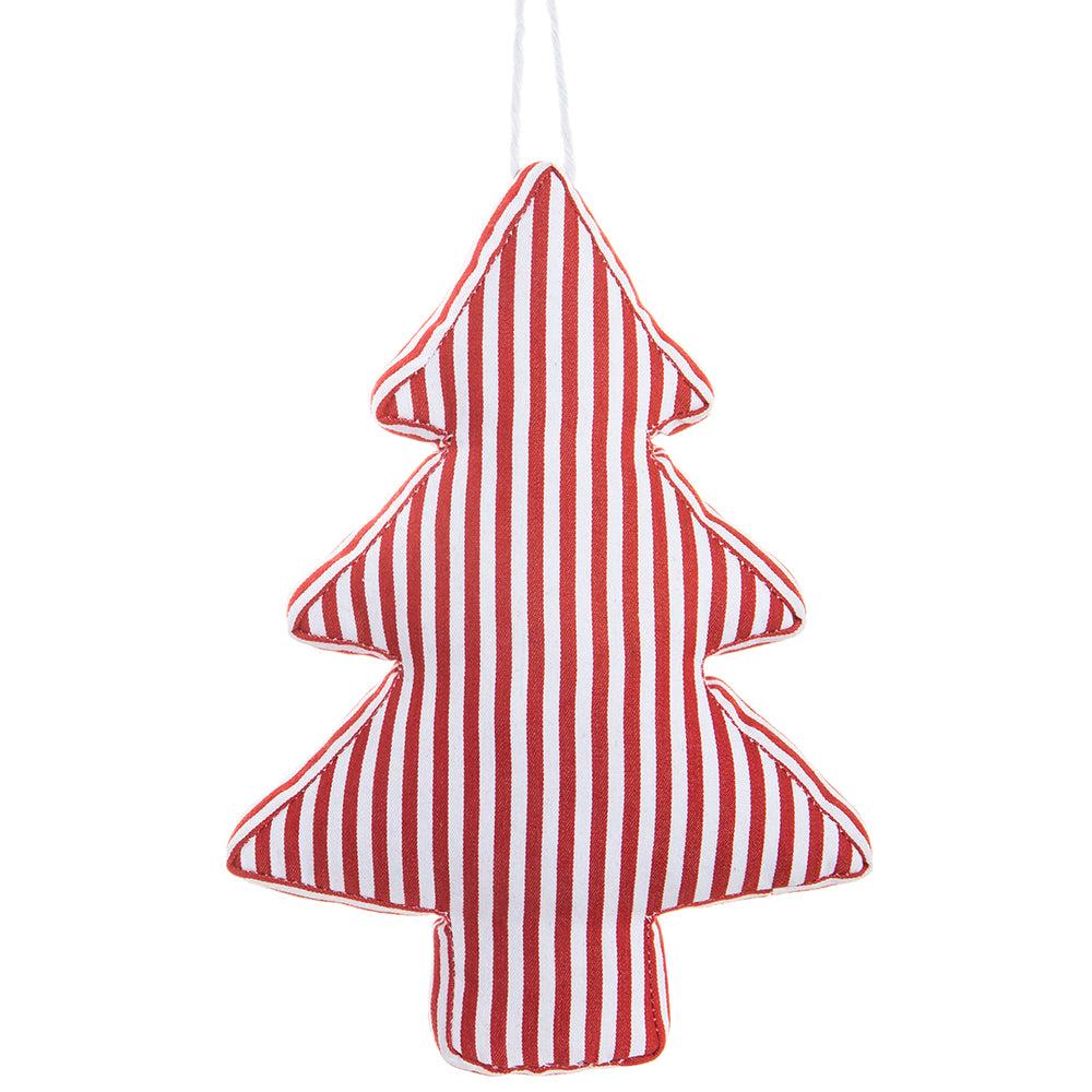 10" Red and White Christmas Tree