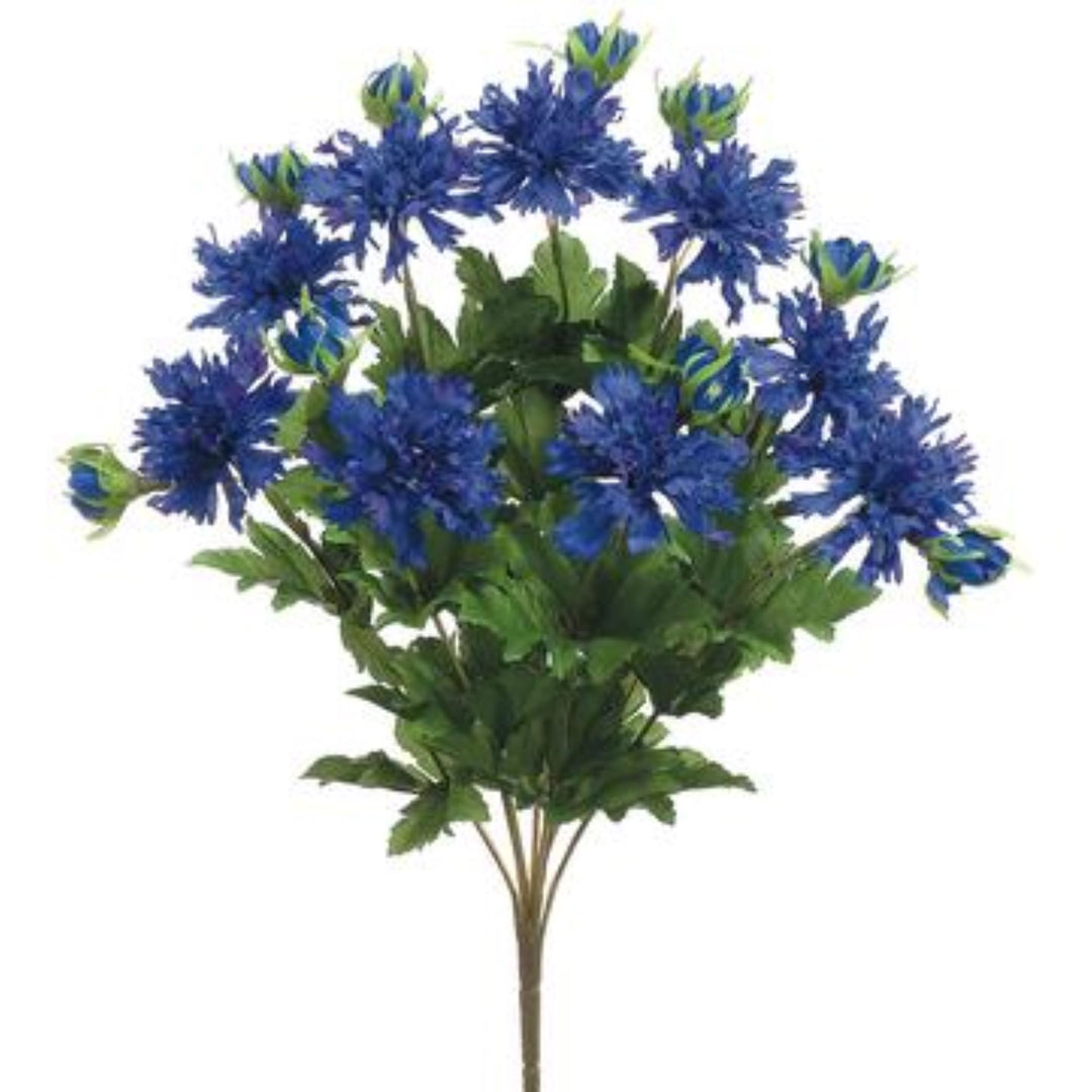 17" Blue Cornflower Bush