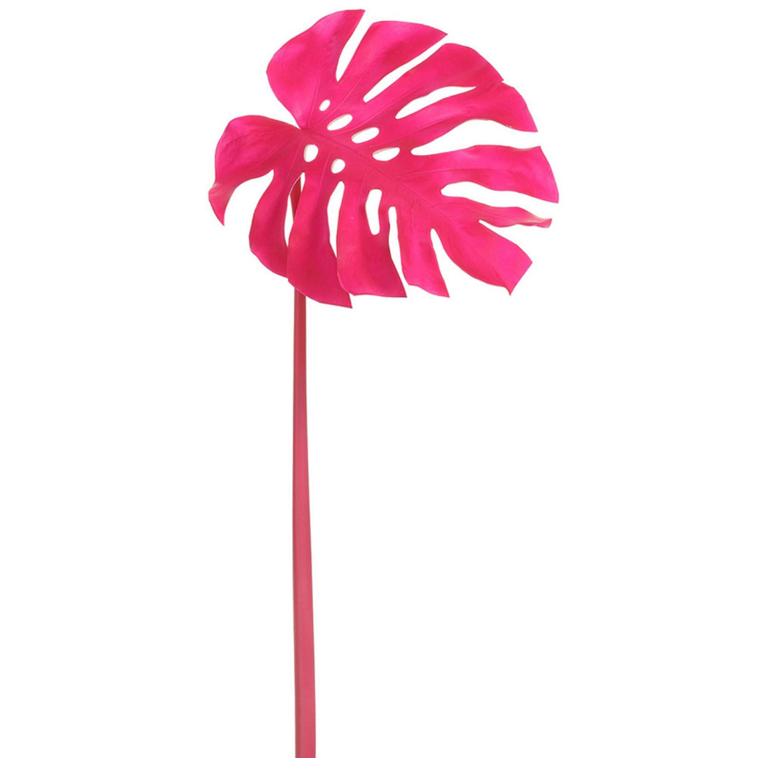 Hot Pink Monstera or palm like Leaf pick