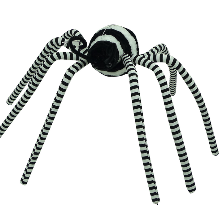 24" Wide Black and White Spider