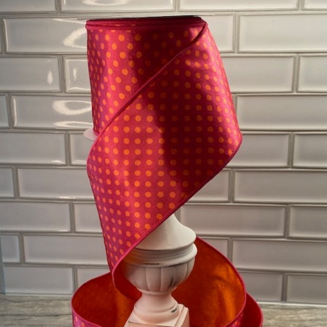 d. stevens 1 x 10 YD Hot Pink Velvet with slight shimmer coral taffet –  DecoratorCrafts