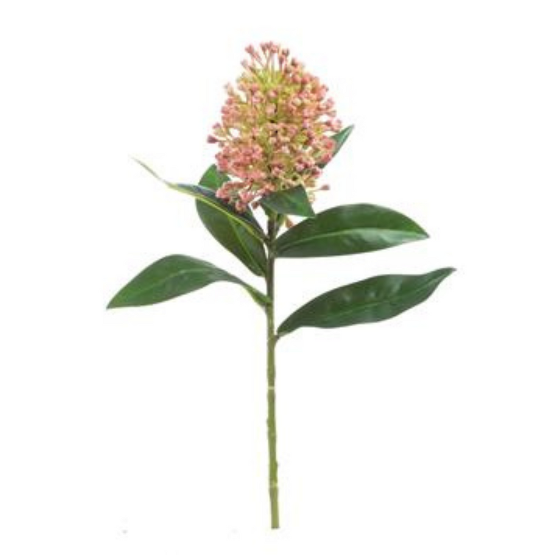Select Artificials 13" Pink Skimmia