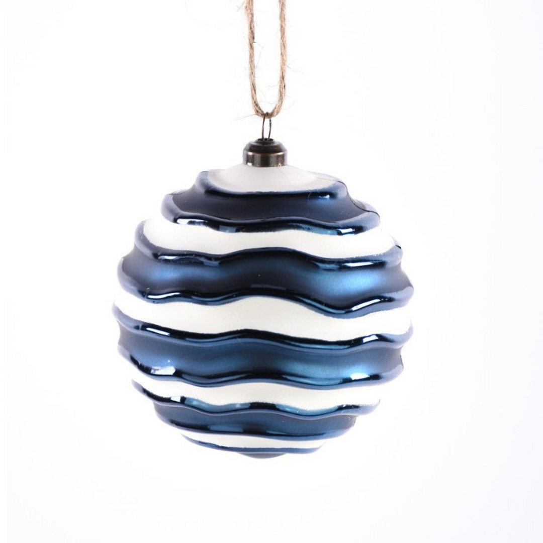 Direct Export 4" Waffle Ball Ornaments - Set of 4
