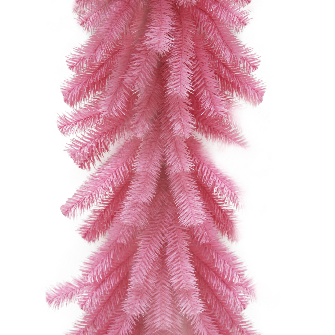 9' Pink Pine Garland