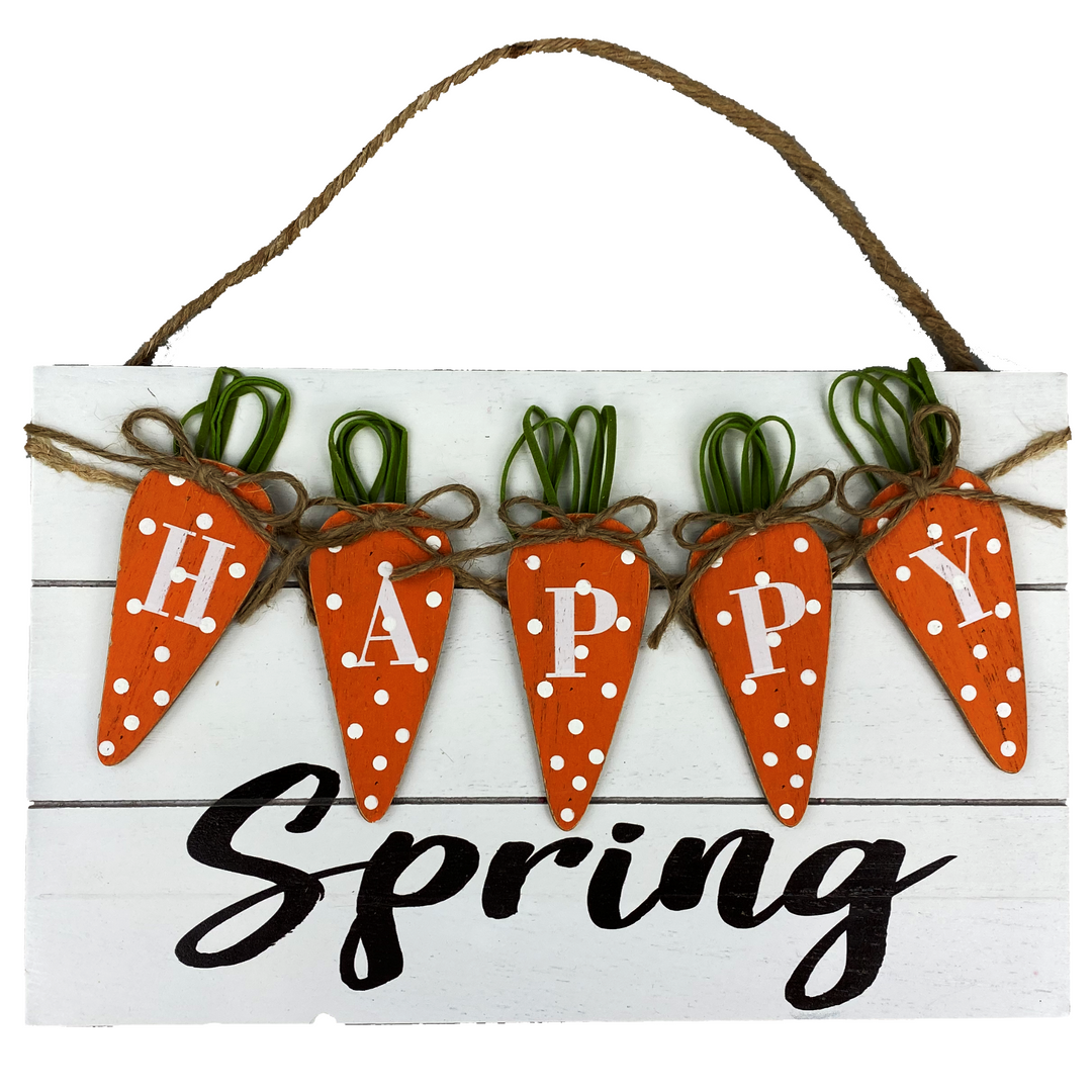 12" Happy Spring Sign
